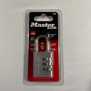 Master Lock 630D Set Your Own Combination Padlock 3 Digit Nickel 1-3/16in 30mm